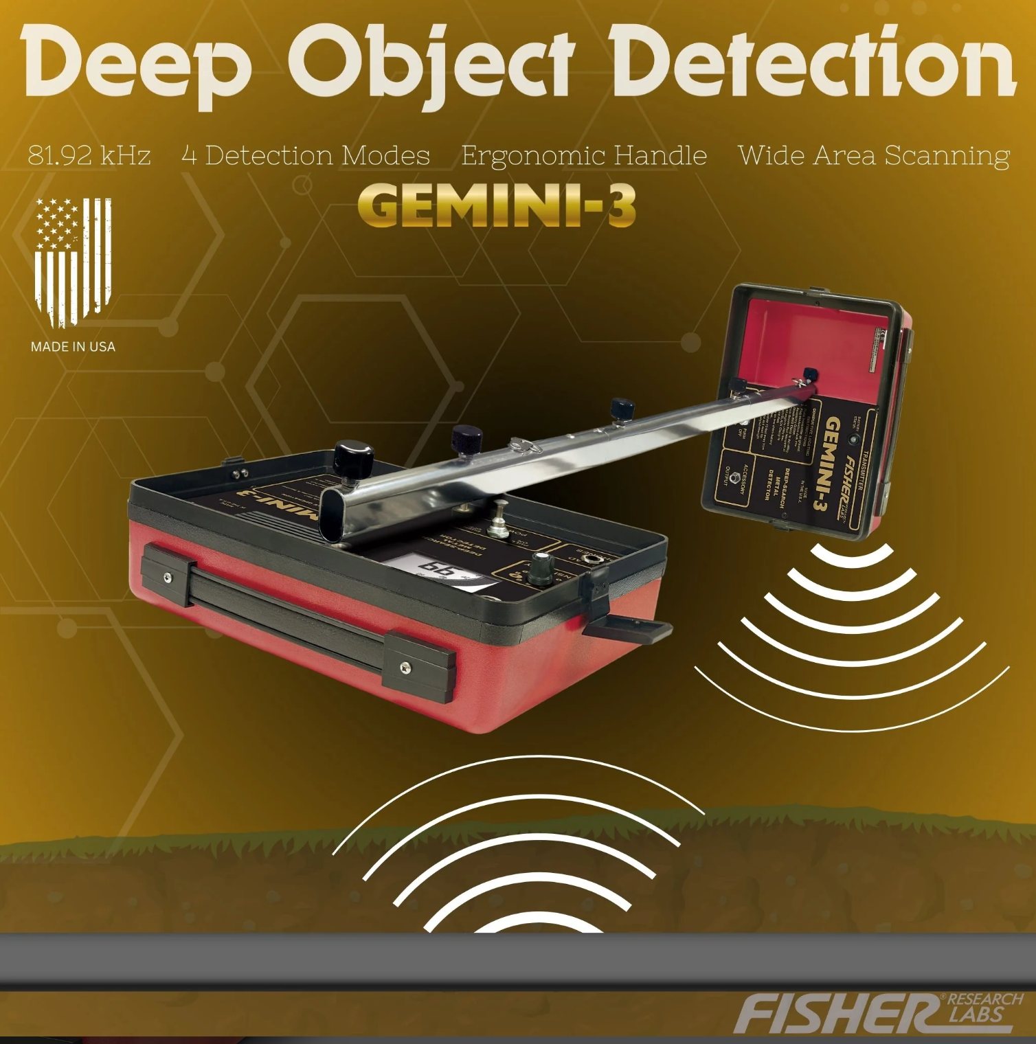 Fisher Gemini 3 Split Box Metal Detector